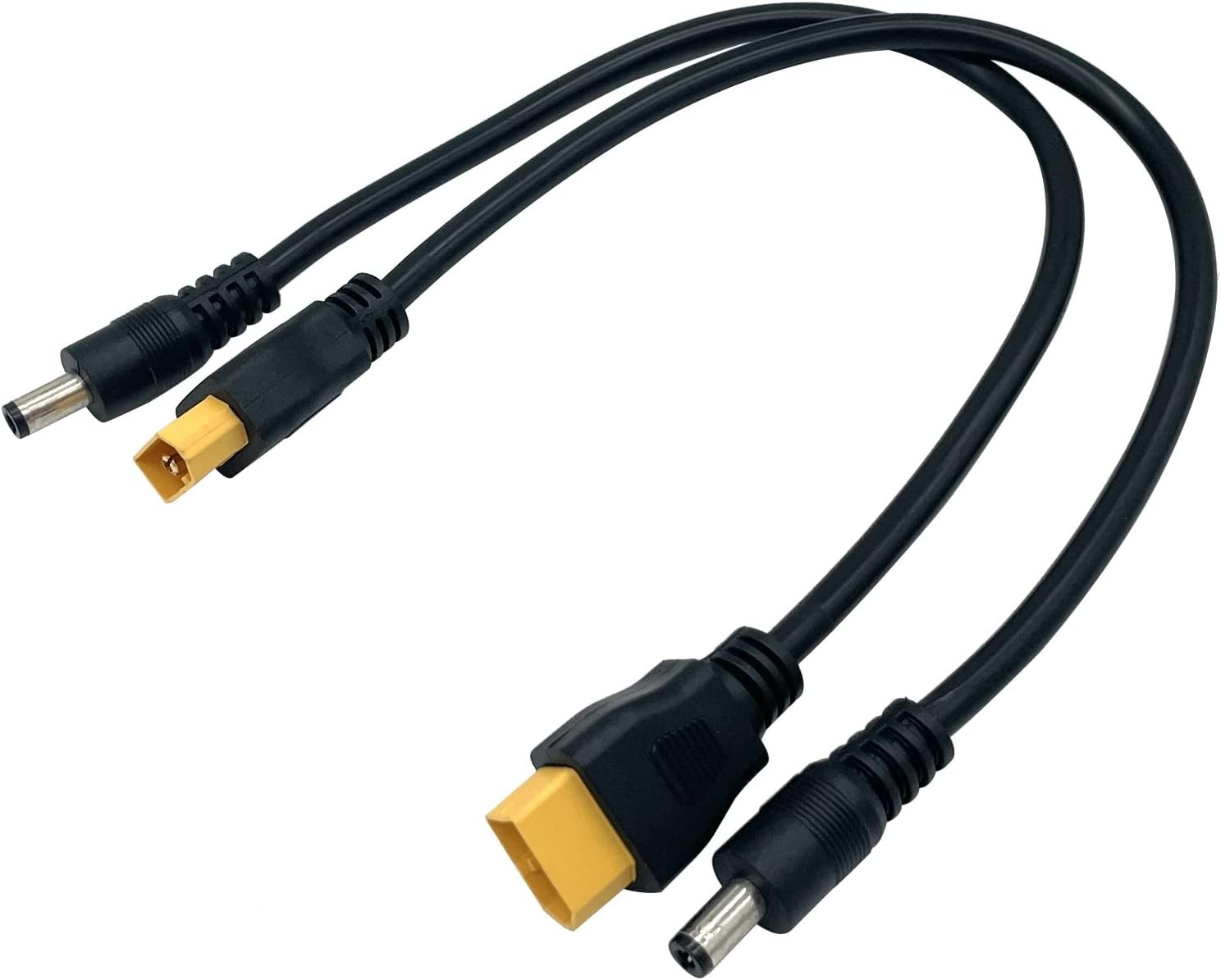 2-Pack XT60 to DC5521 Power Cable for FPV Goggles - Heat Resistant Design