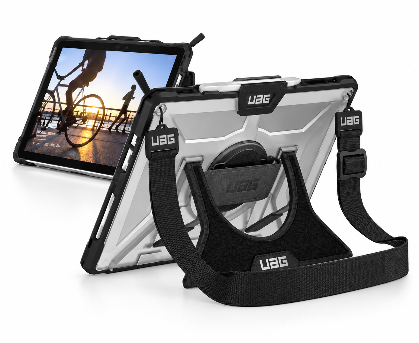 UAG Plasma Rugged Case for Microsoft Surface Pro 7+ 7 6 5 4 with Hand Strap