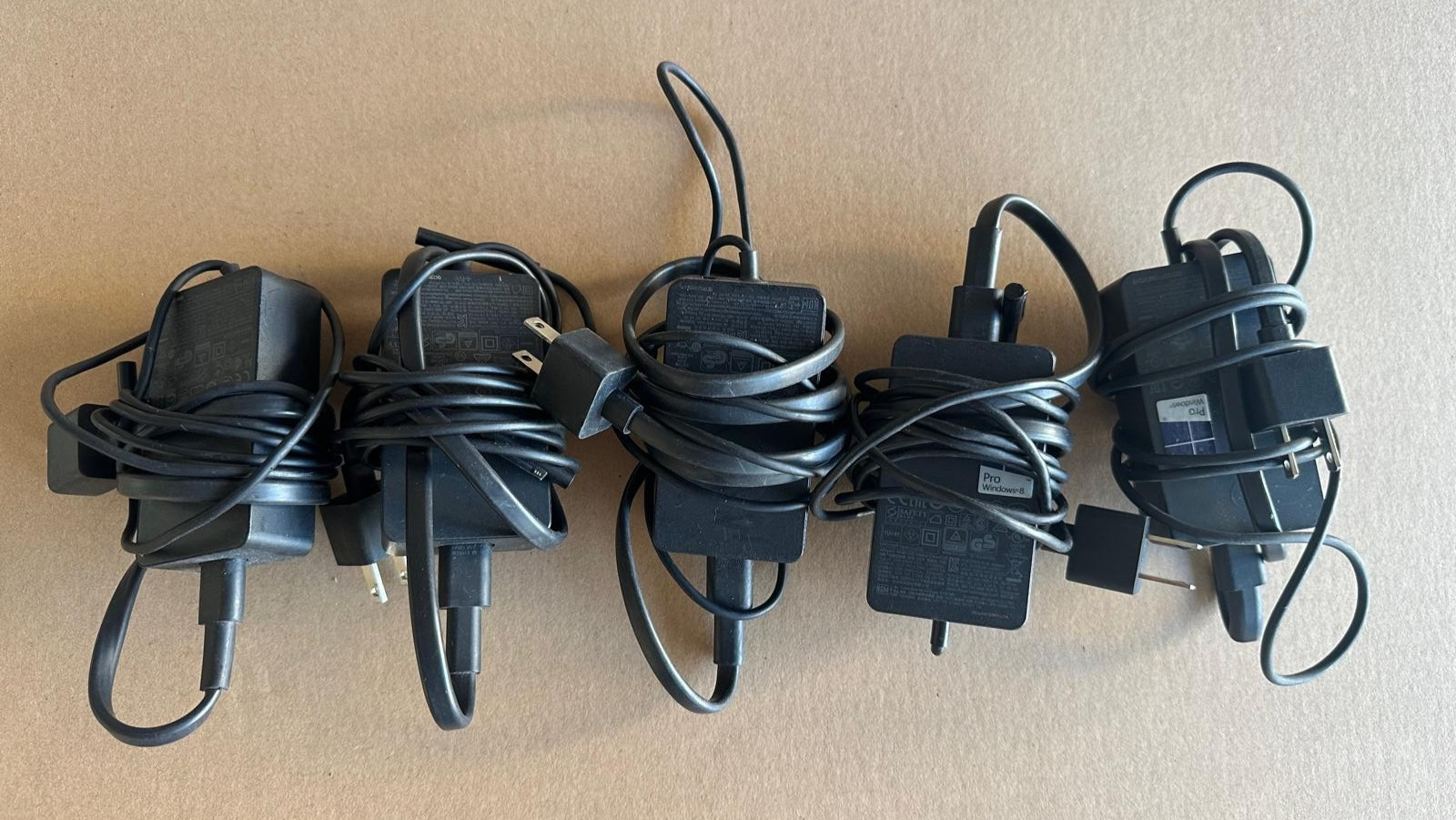 5X Genuine Microsoft Surface 1625 Pro 3 4 5 6 Charger AC Adapter w/ Power Cord