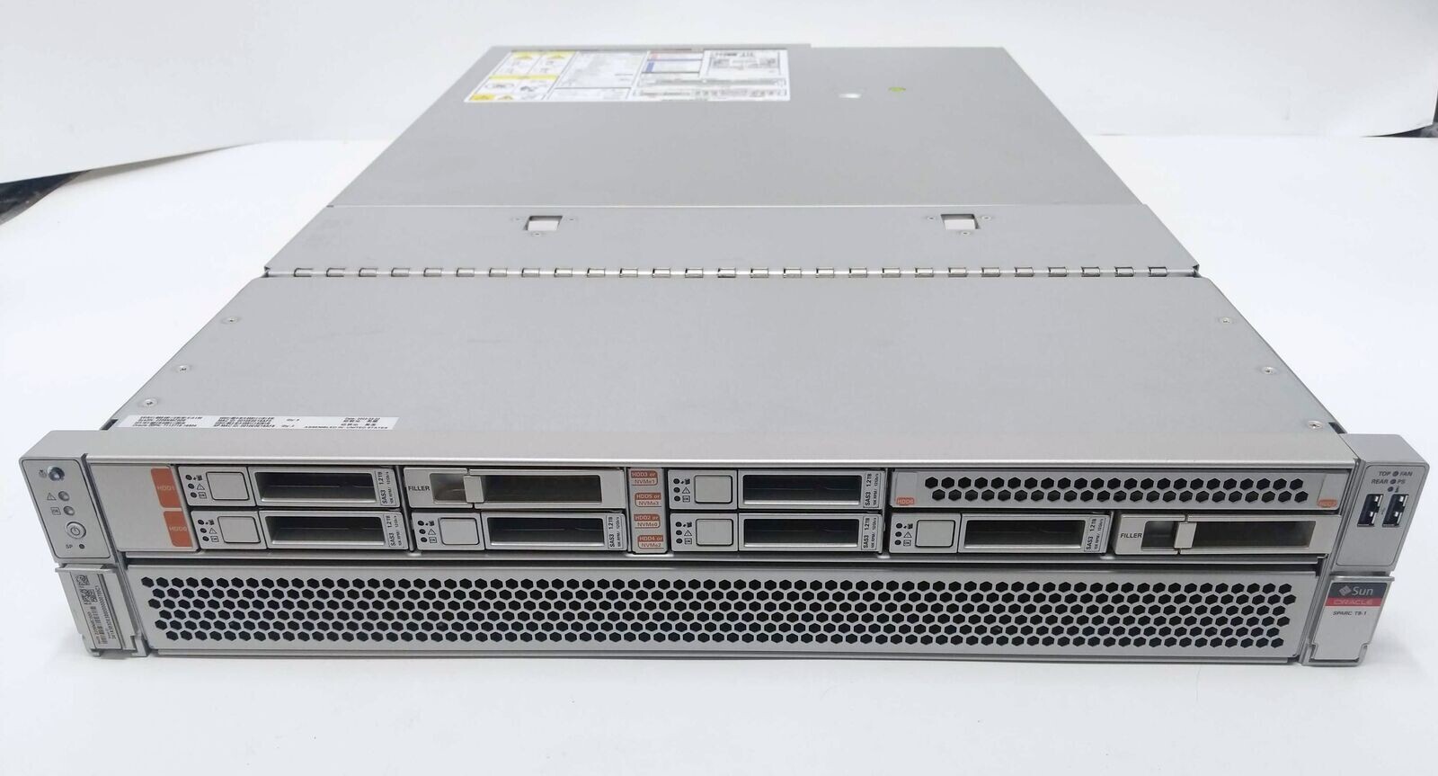 Oracle T8-1 SPARC 32-Core 5.0GHz CPU 1TB  2x 1.2TB 2 x 32 GB FC-AL GRack Kit