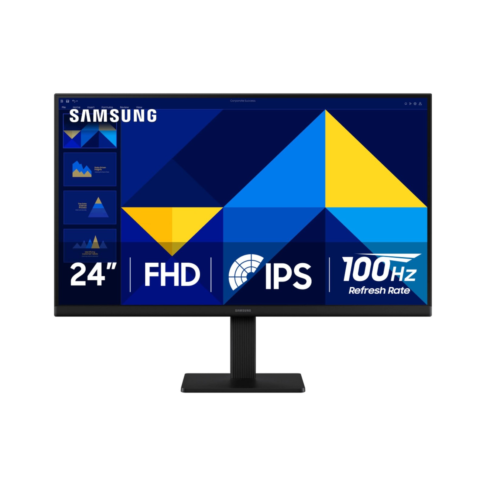 Samsung Essential S3 S30GD 24" Monitor FHD 1080p IPS LCD Display Flicker-Free 