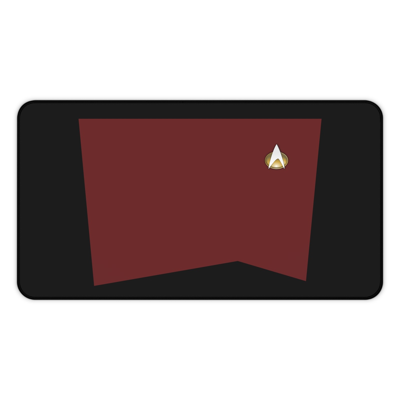 Star Trek TNG Red Uniform Desk Mat - Office Decor Gift - Home Decoration
