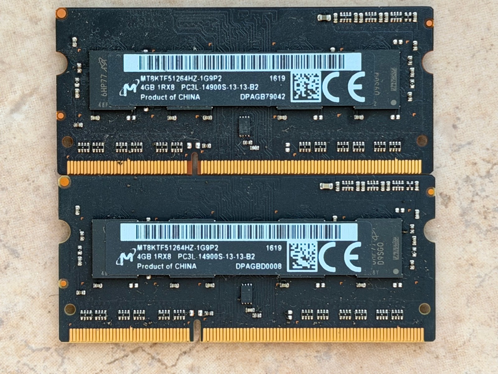 Micron 8 GB PC3L-14900S (2*4) Laptop Memory RAM SODIMM DDR3L-1866 Genuine Apple