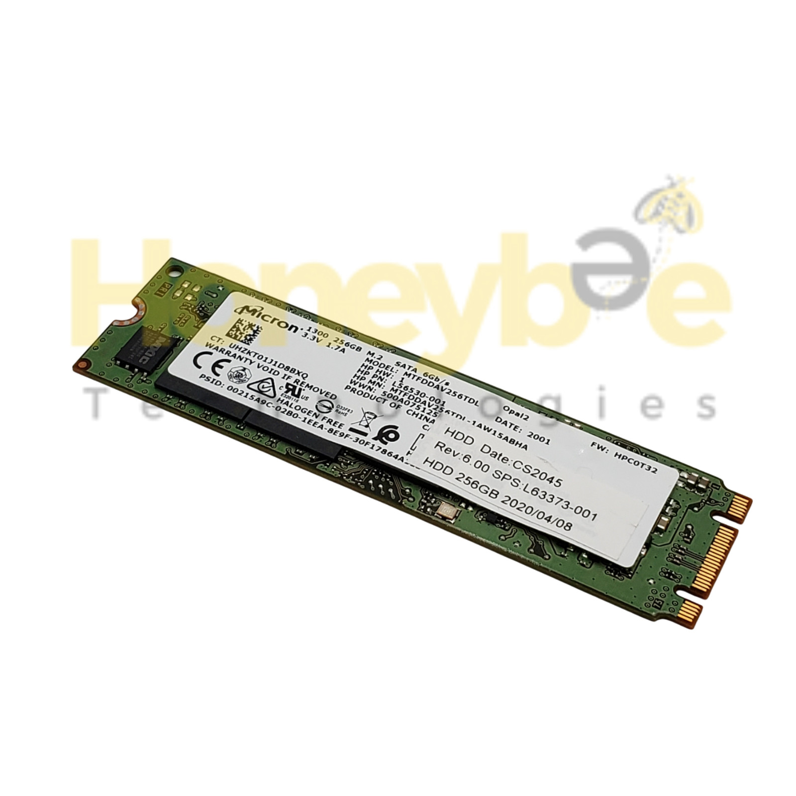 GENUINE HP 256GB M.2 80MM 2280 OPAL2 SOLID STATE DRIVE MTFDDAV256TDL L63373-001
