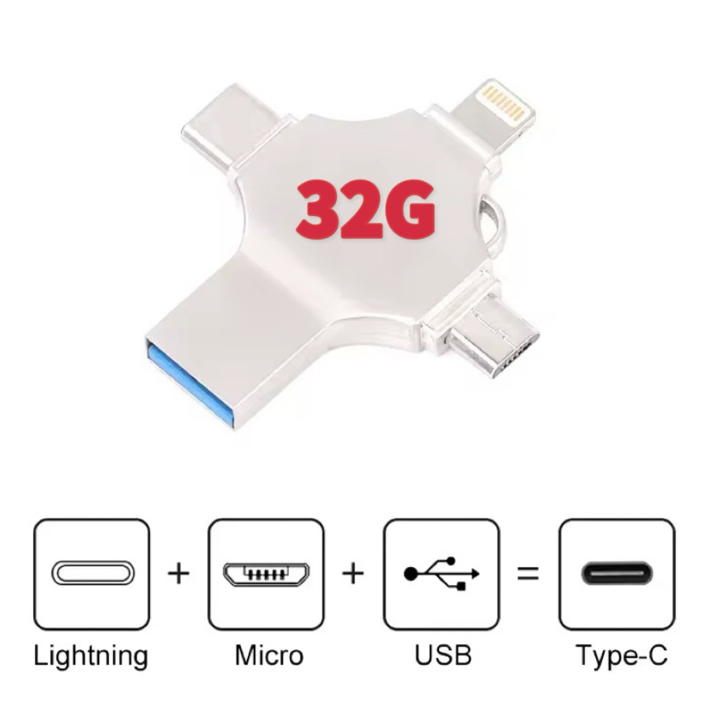 USB 3.0 Flash Drive 128GB Type C Memory Photo Stick for iPhone Android iPad Lot