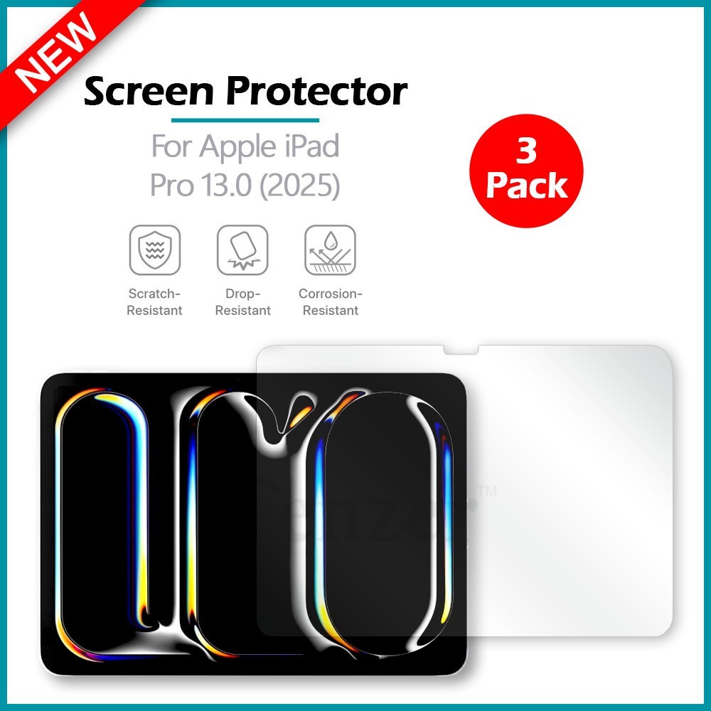 3PCS Glass Screen Protector for Apple iPad Pro 13.0 (2025)