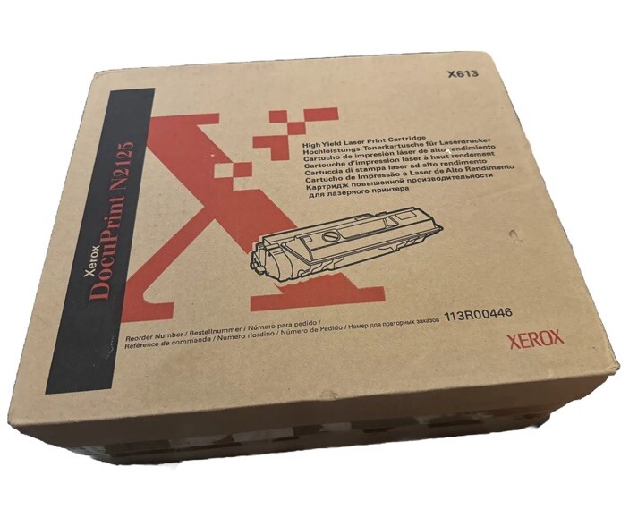Xerox DocuPrint N2125 Print Cartridge X613 113R00446 New In The Box