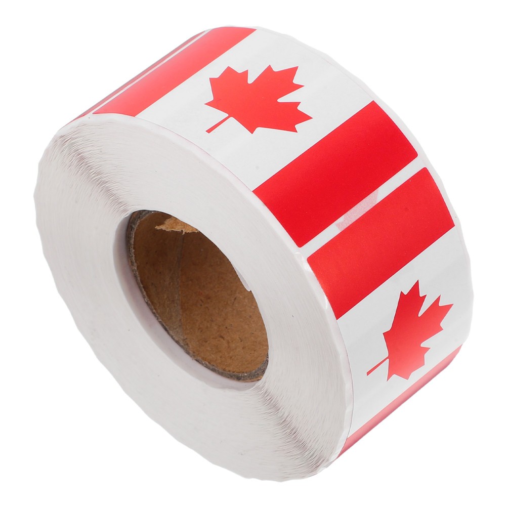 1 Roll Canada Flag Sticker For Water Bottles Cars And Notebooks Flag Decal Car