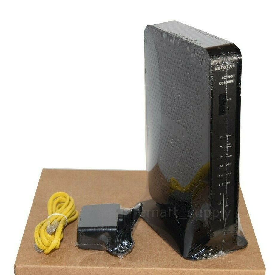 NETGEAR C6300BD AC1900 DOCSIS 3.0 Cable Modem WiFi Router Comcast Xfinity COX 