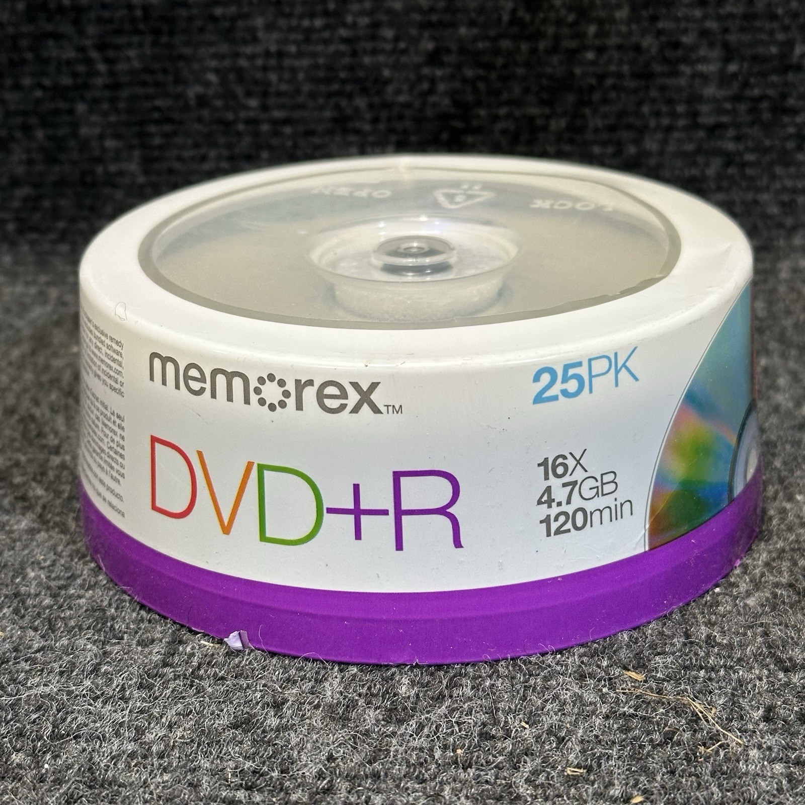 NEW Sealed Memorex Recordable DVD+R 25 PACK 16X 4.7GB 120min Blank Media Discs