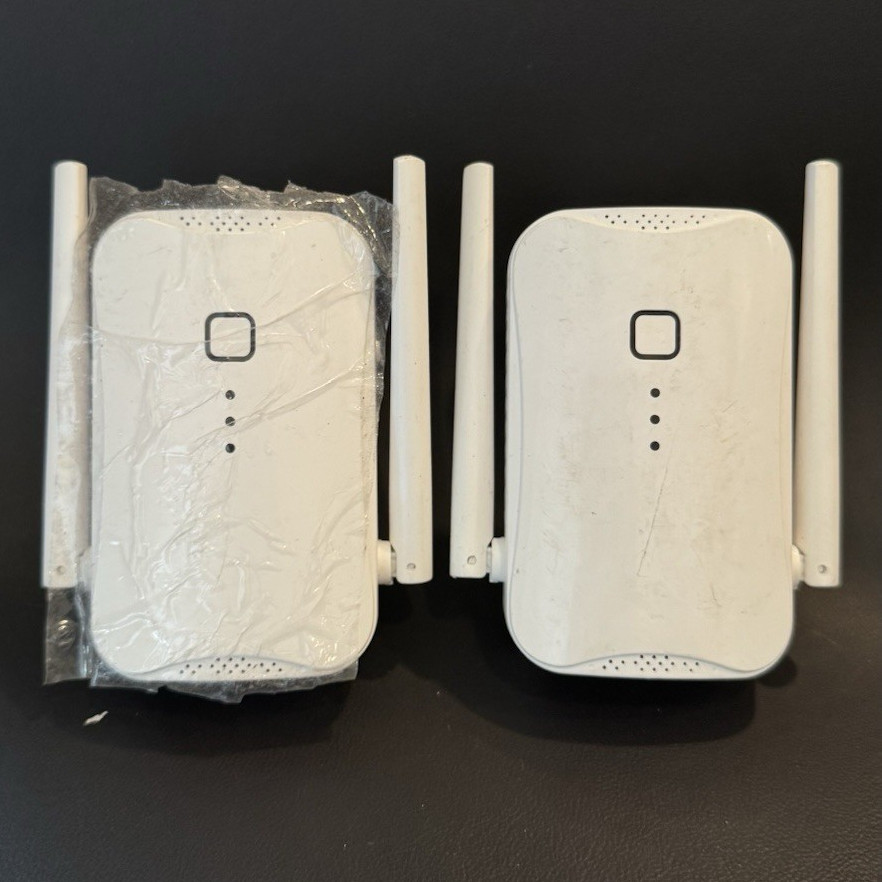 Set Of 2 Macard N300 Wi-Fi Range Extender Booster, Dual External Antennas