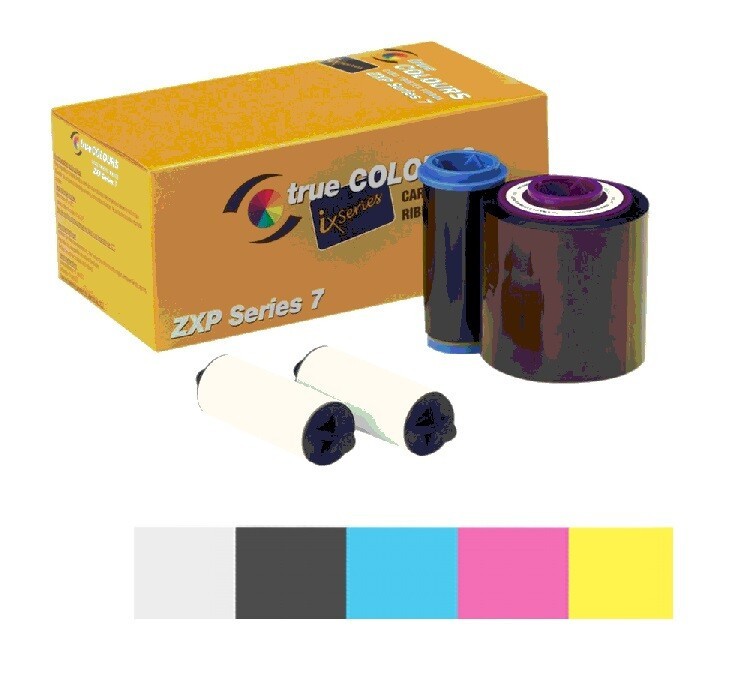 New GENUINE ZEBRA YMCKO 800077-740EM Card Printer Ribbon EMEA