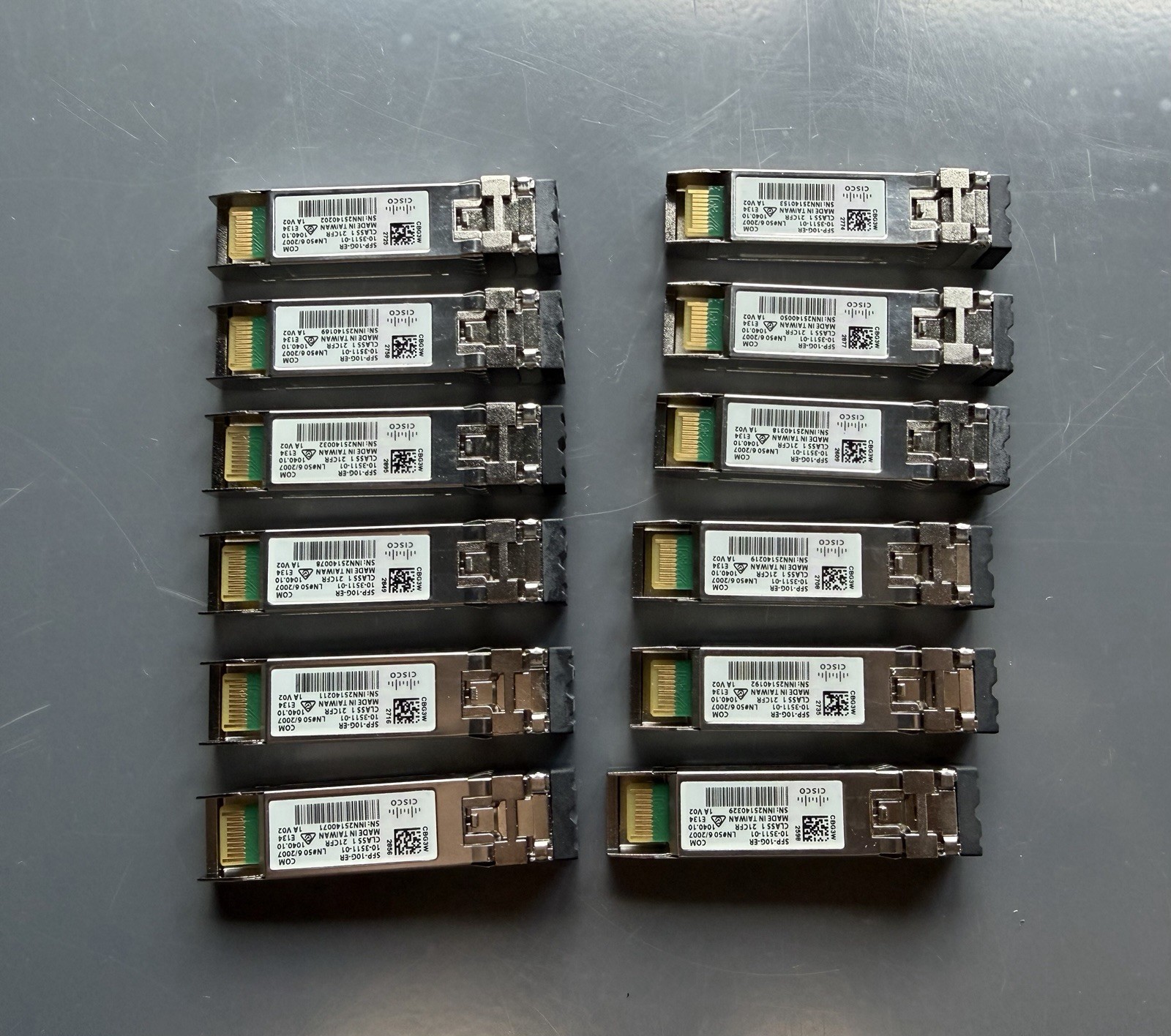 1pc of Cisco SFP-10G-ER 10-2531-02 10GBASE-ER 1550nm 40KM SFP TRANSCEIVER