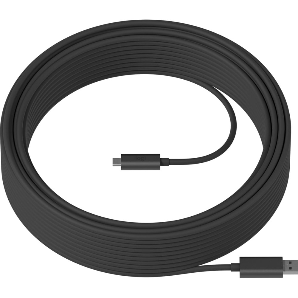 Logitech UC 25 Meter Strong USB Cable in Dark Grey - 939-001802