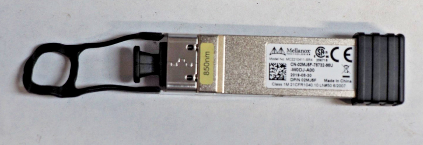 Dell 2MJ5F Mellanox QSFP 40GBase-SR4 Multi-Mode Fibre 850nm Optical Transceiver