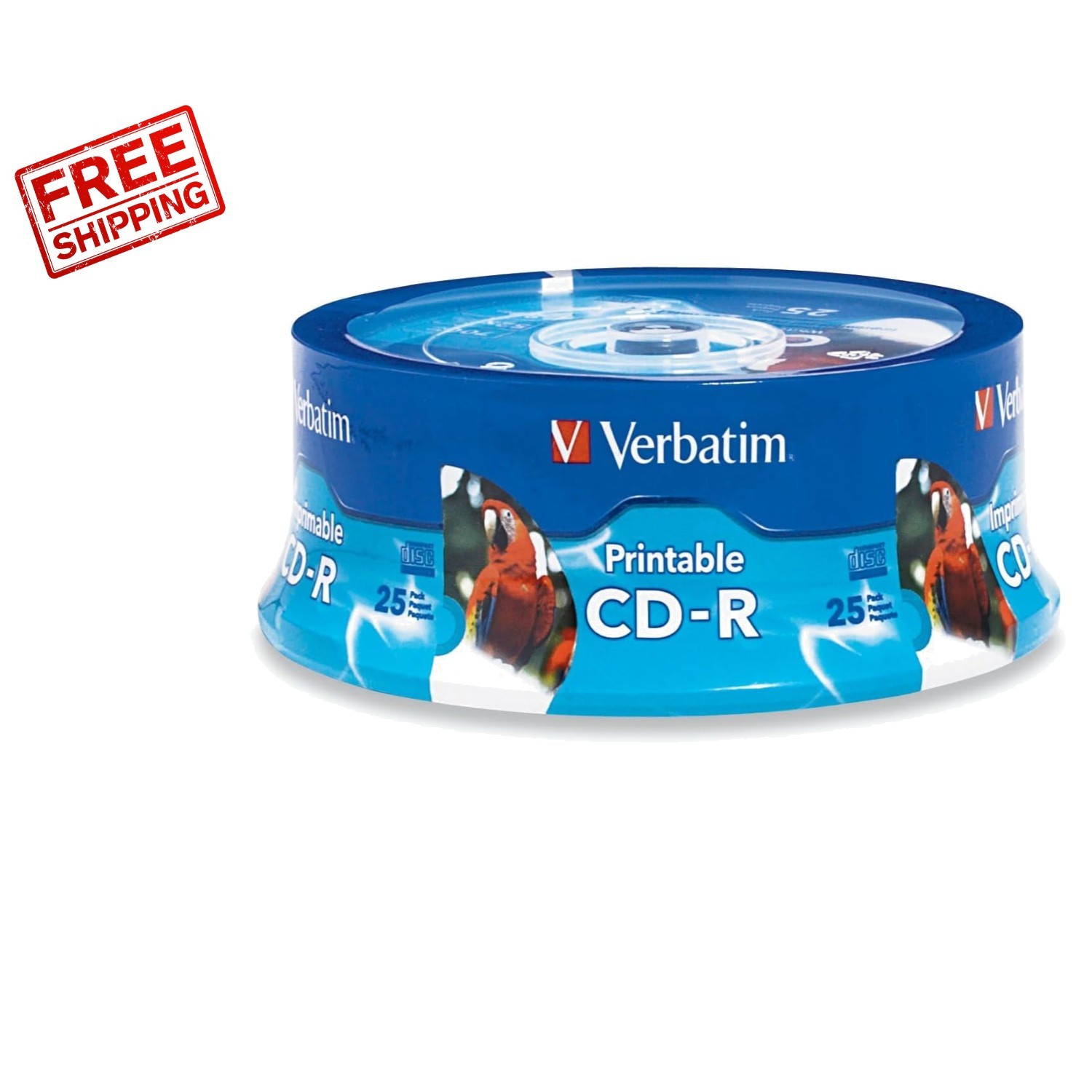 CD-R Blank Discs 700MB 80 Min - 25 Pack White Inkjet Printable - Fast Drying