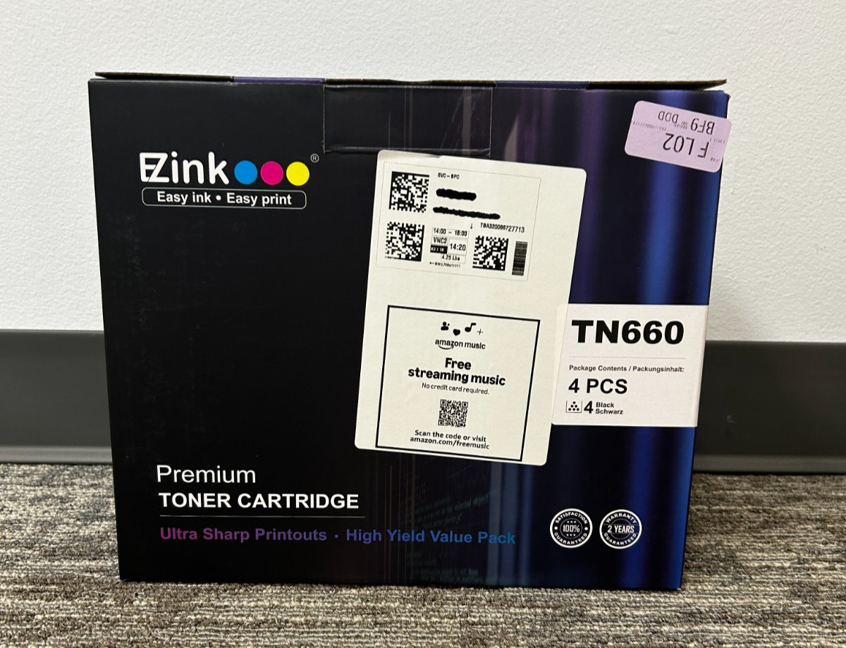 New E-Z Ink TN660 Toner Cartridge - Black - 4 Pack