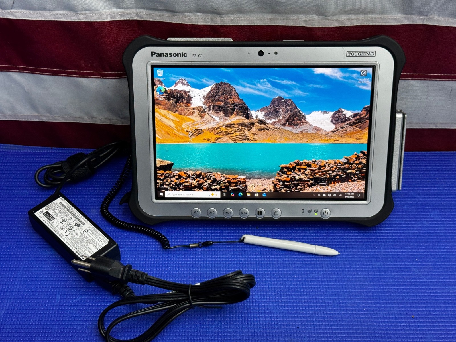 Panasonic Toughpad FZ-G1 Rugged Tablet i5-3437U 1.9GHz 8GB RAM 256GB SSD Win 10