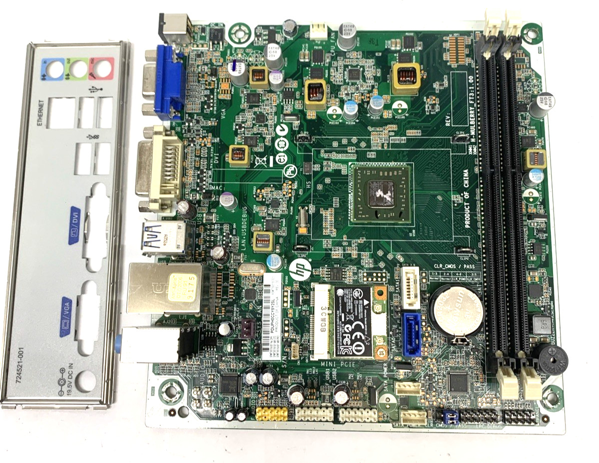 HP 739318-001 Pavilion Slimline 110 A4-5000 1.5 GHz Motherboard w/ I/O Shield