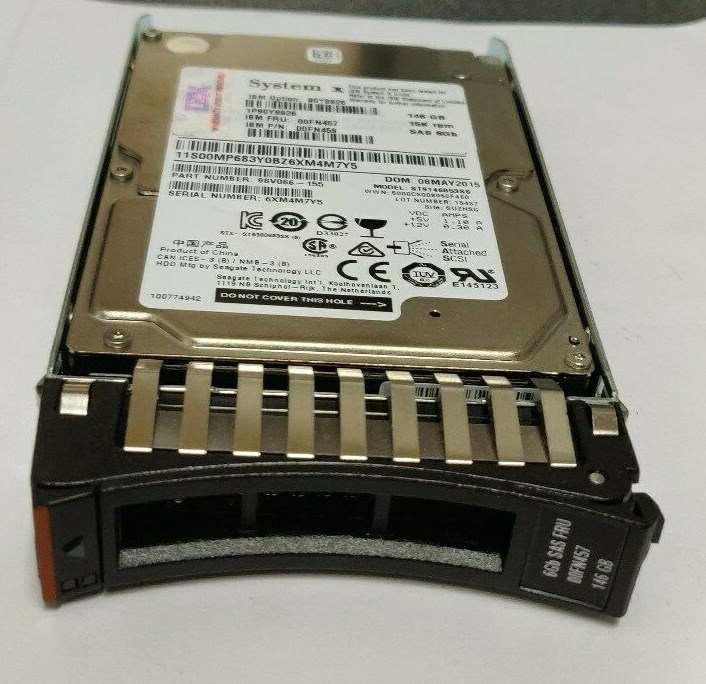 3x IBM 00FN457 90Y8925 00FN459 146GB 2.5'' SFF SAS 6G 15K RPM Server Hard Drives