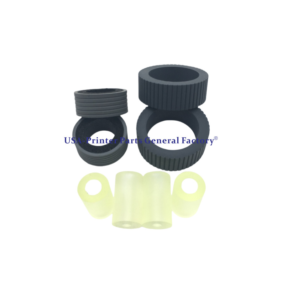 10X Feed Roller Exit Roller+Pick Brake Roller Tire For Fujitsu fi-6130 6230 6140