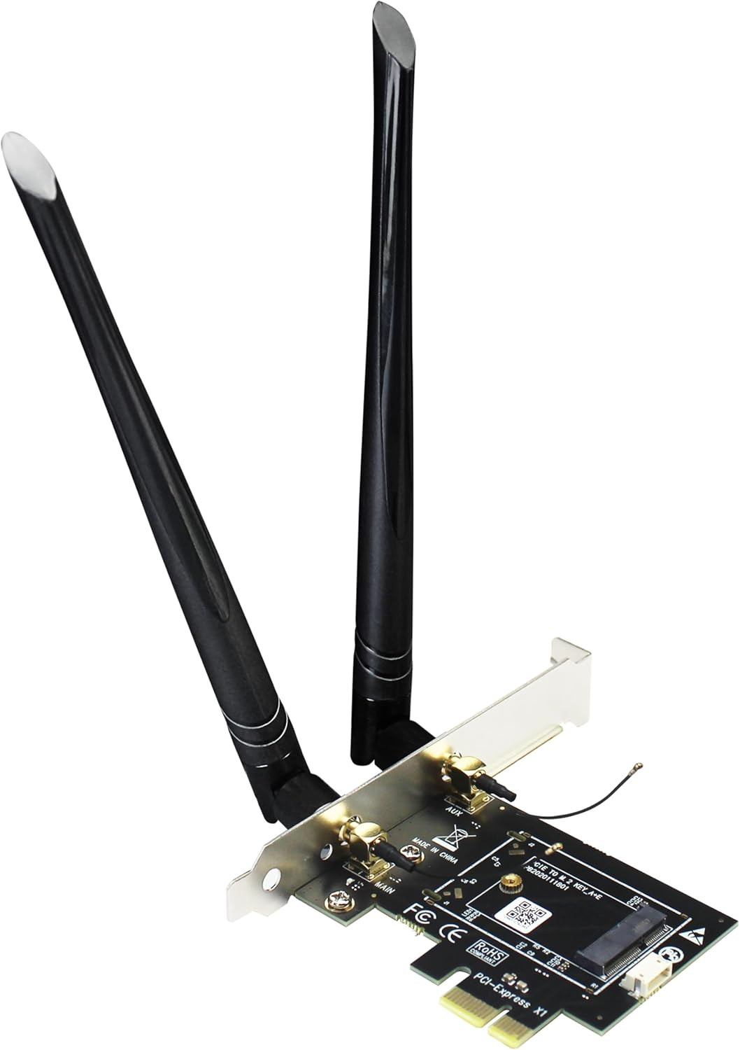 Adaptador de WA01 M2 E Key A PCIe X1 WiFi Bluetooth Para Modulo TPU 6dbi Kit