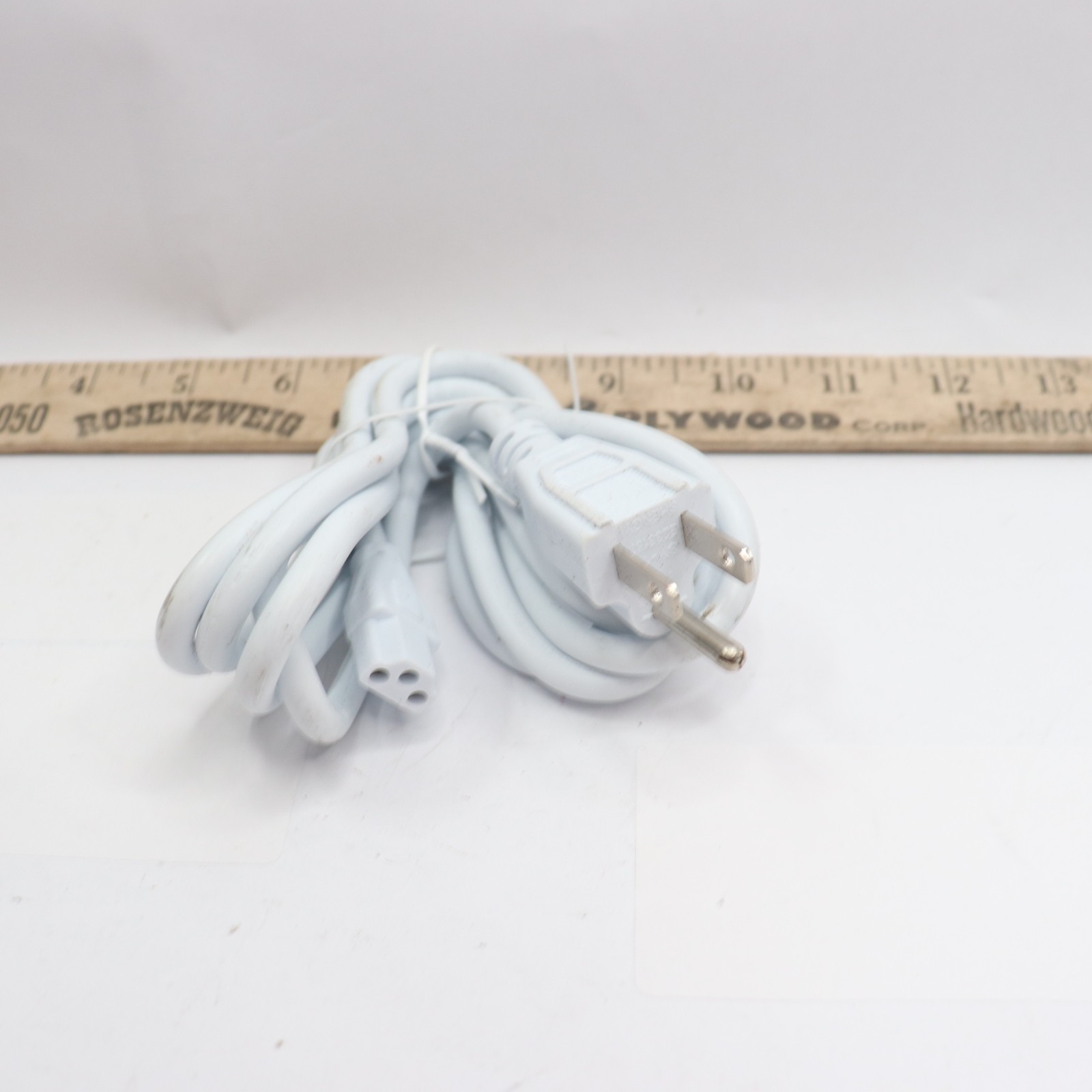 Electrical Power Cord White #B-3 4'