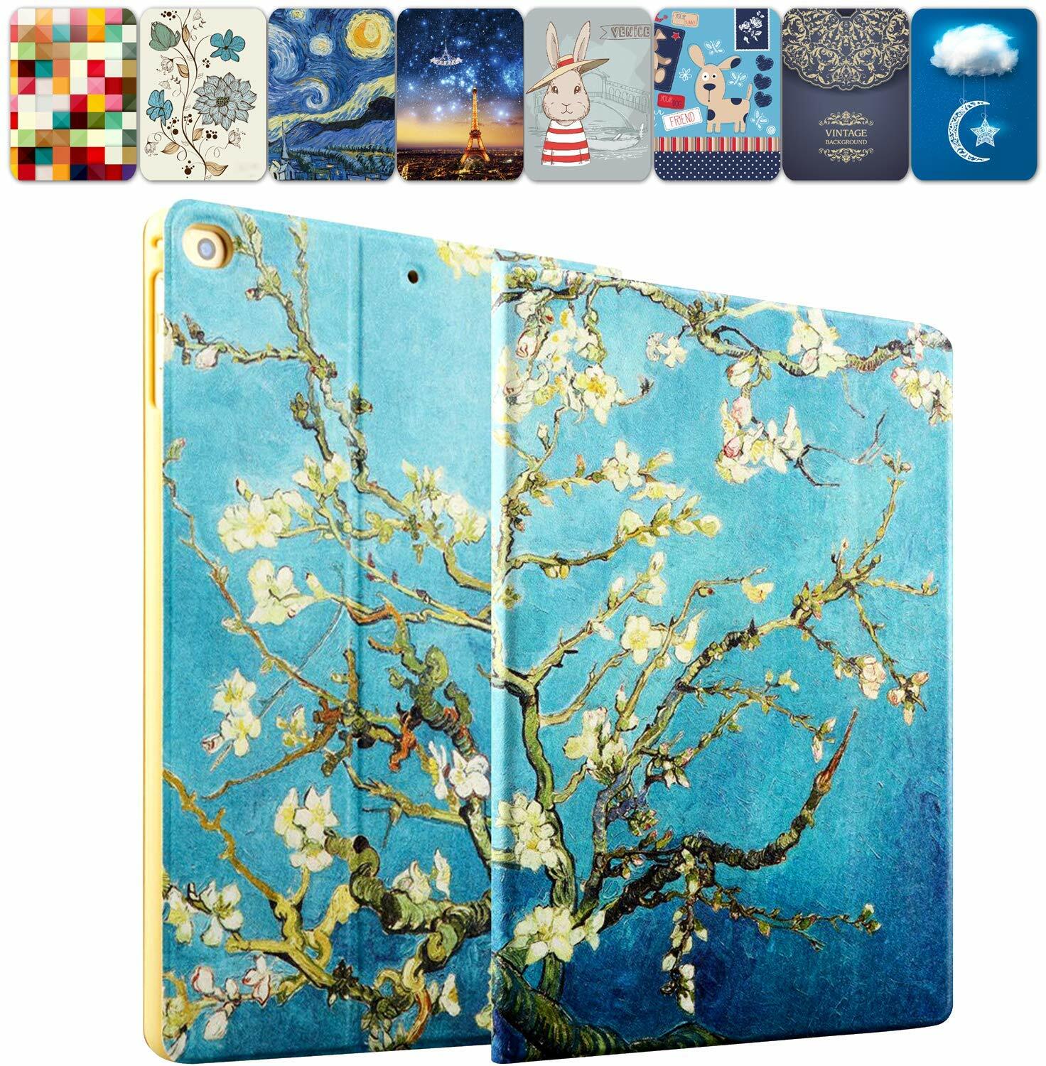 iPad Pro 11 1st 2nd 10.5 9.7 10.9 7.9 Case Leather Back Folio Cover Starry Night