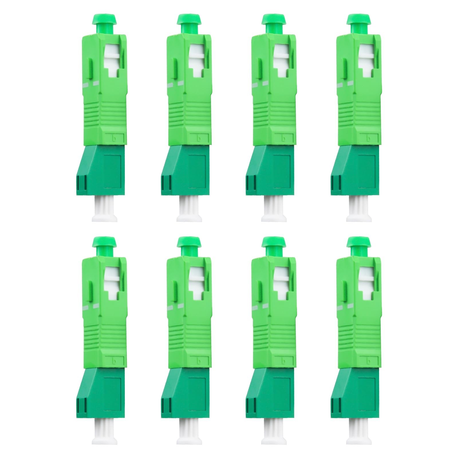 8 PCS Single Mode 9/125um SC/APC Male To LC/APC Female Hybrid Optic Adapter