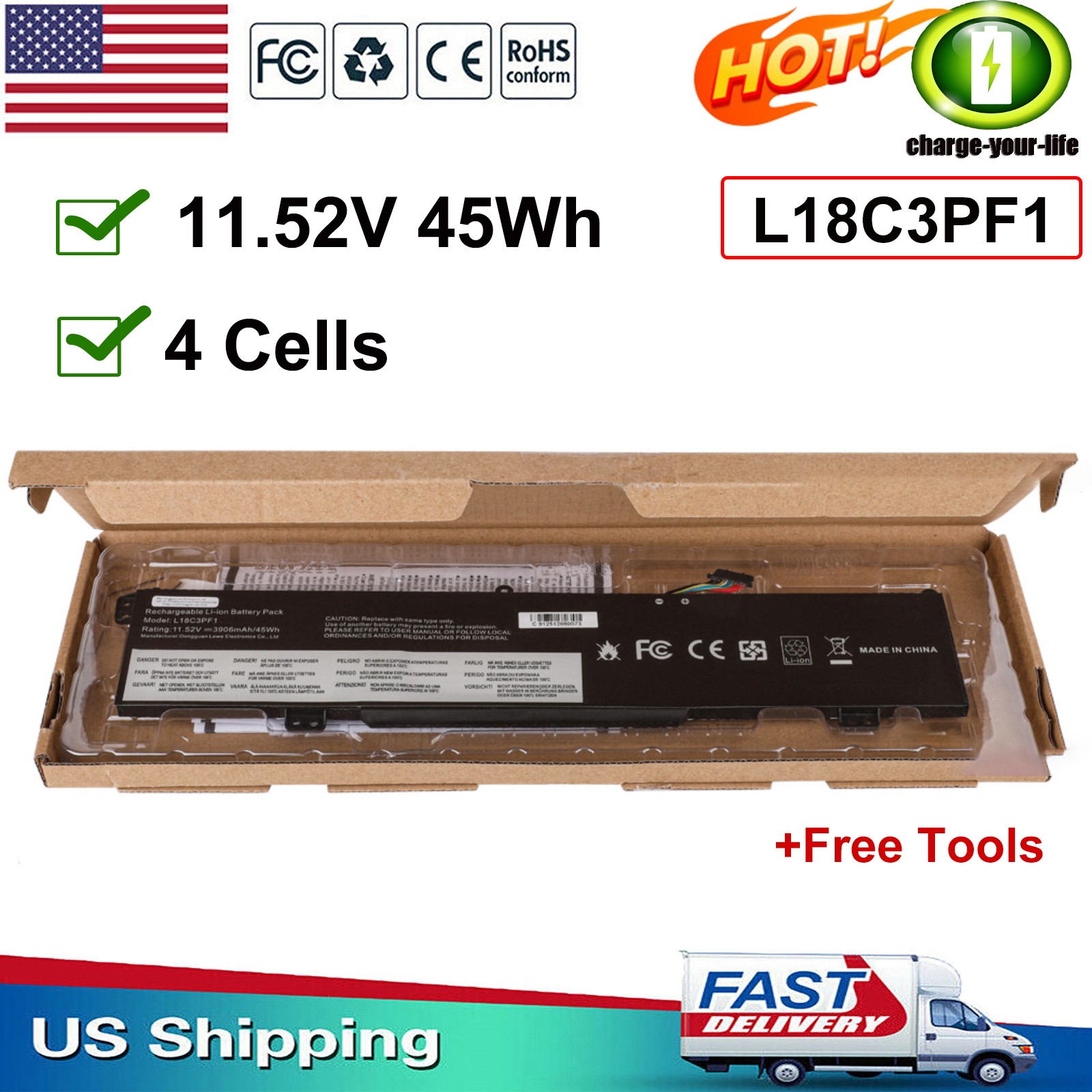 L18C3PF1 L18M3PF1 Laptop Battery for Lenovo Ideapad L340-15IRH L340-17IRH Gaming