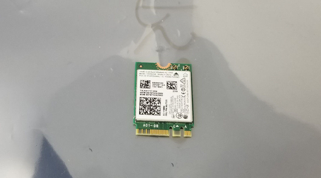 Lenovo 00JT535, Dual Band Wireless,7265NGW,THINKPAD,CHROMEBOOK N22,N23,N42,YOGA