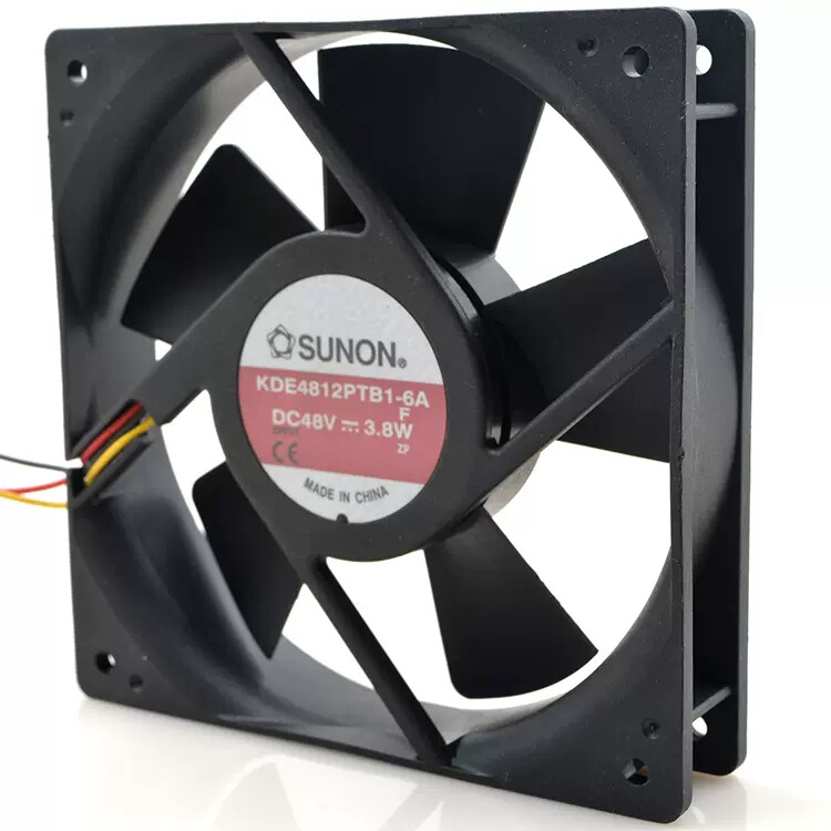 SUNON Cooling Fan KDE4812PTB1 - 6A 48V 3.8W 12CM 12025 120x120x25mm 4.8"x4.8"x1"