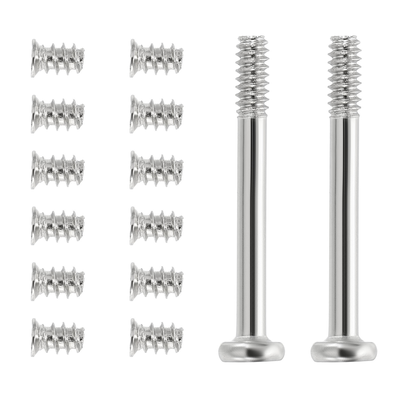 100Pcs (50pcs #6-32x30, 50pcs M5x8) Computer Case Fan Screws Kit for DIY, Silver