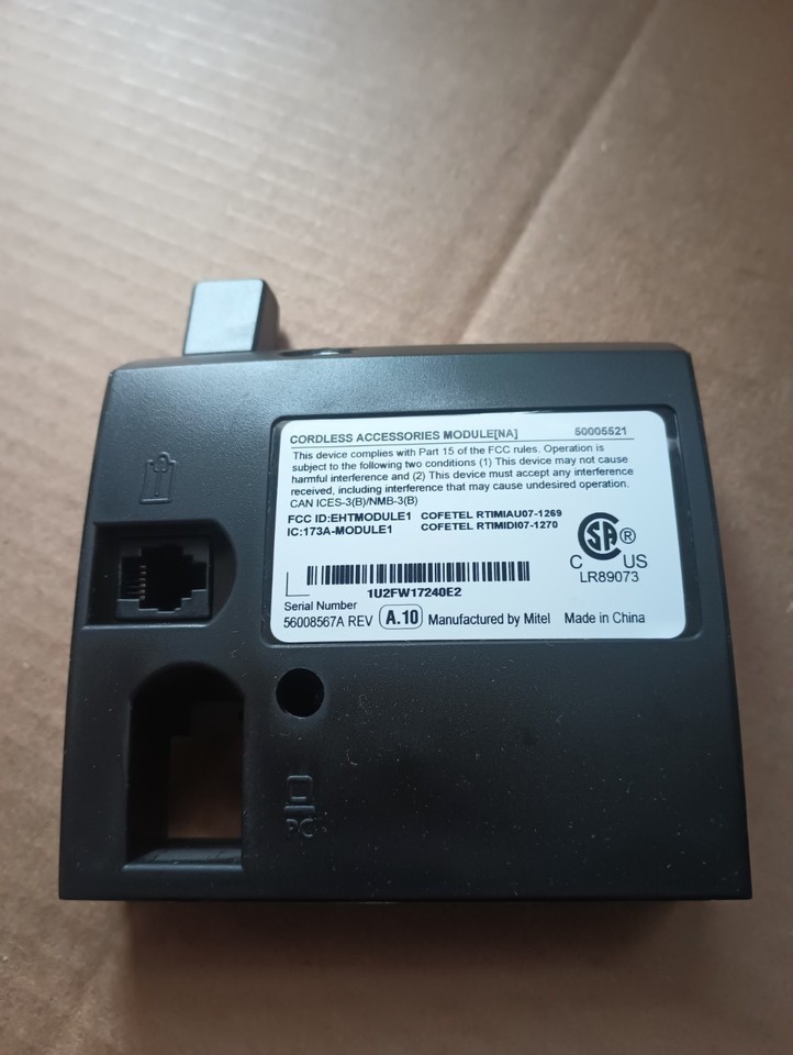 Mitel Cordless Accessories Module (NA) Dect 50005521 for 5340, 5330, 5340e 5330e