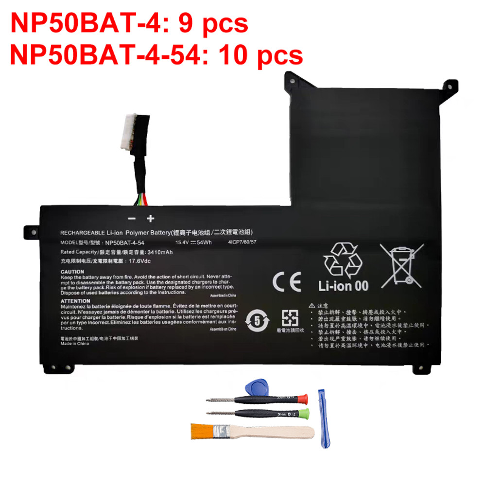 LOT 10x NP50BAT-4-54 + 9x NP50BAT-4 Battery For Gigabyte G5 KF KE GE Clevo X17