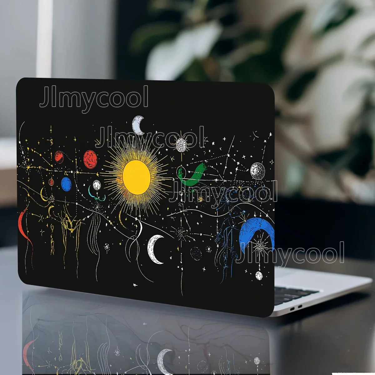 2 Pack Pattern Laptop Art Sun Moon Tonghui Decal Case Universal Netbook Skin 