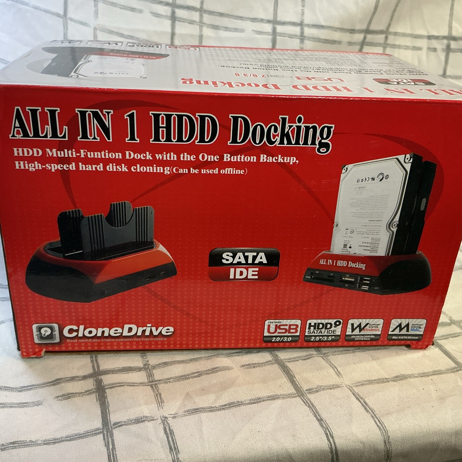 ALL IN 1 HDD Docking - SATA/IDE IS 2.0/ESATA DUAL HDD
