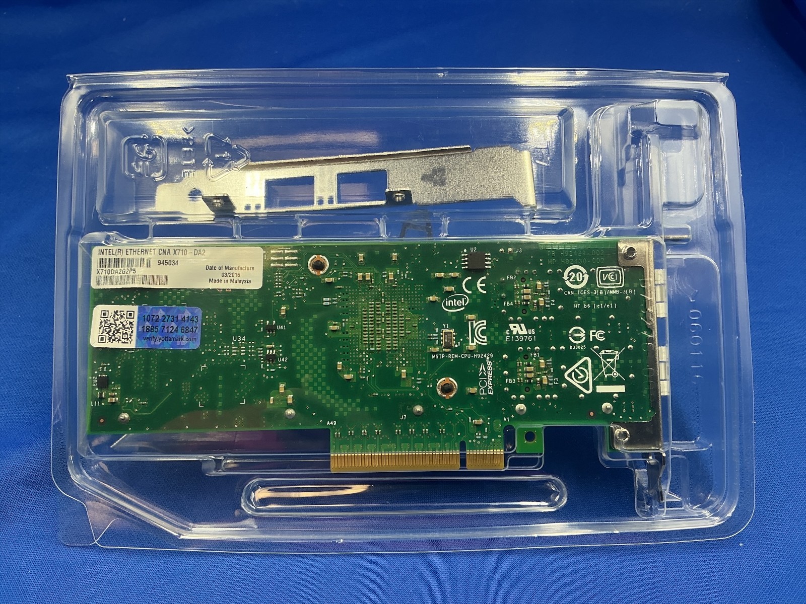 X710-DA2 Genuine INTEL 10G Converged Network Adapter X710DA2 X710DA2BLK