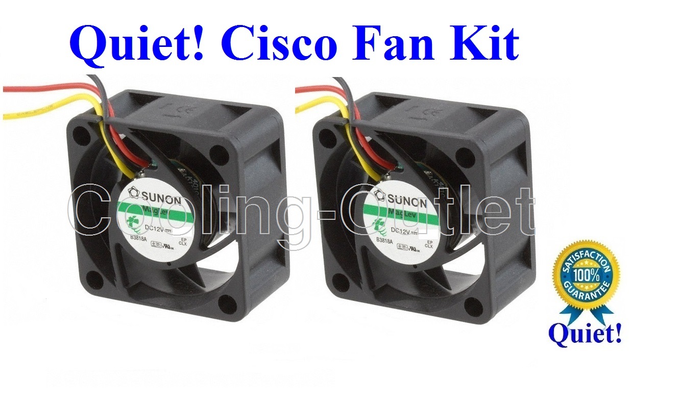 Cisco SG500X-48 Fan Kit 2x Delta or Sunon MagLev Low Noise
