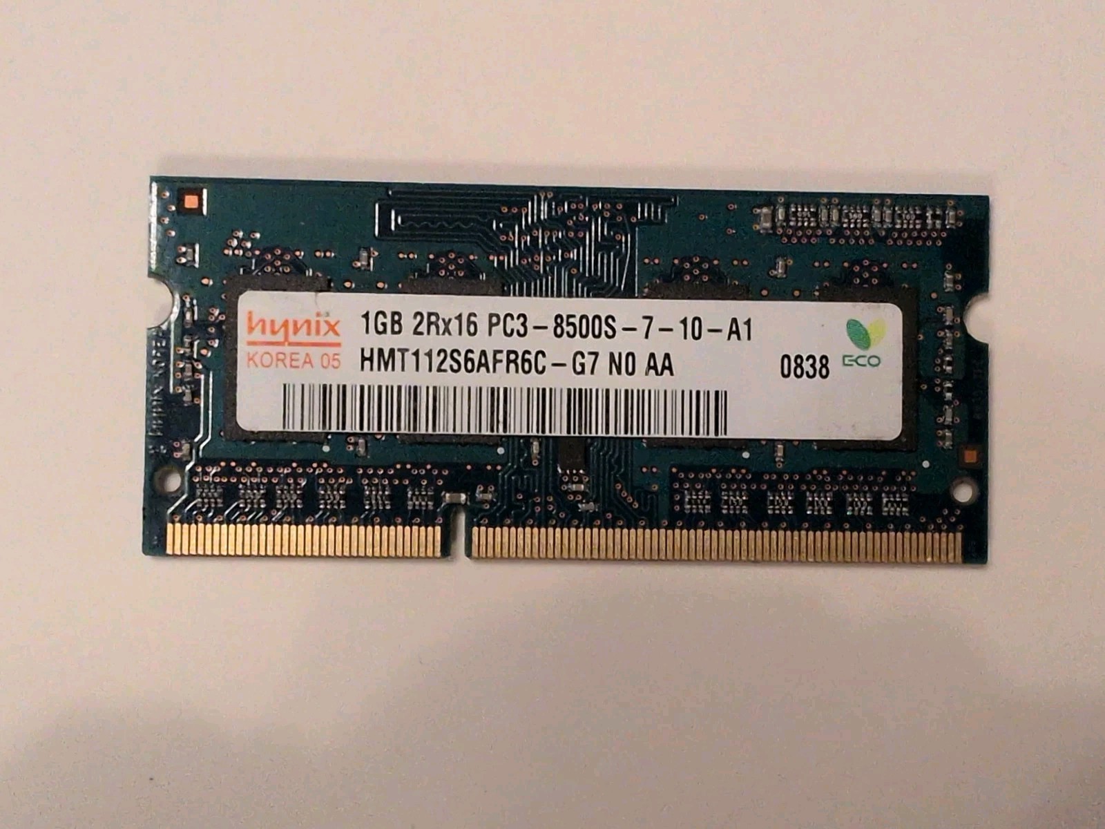 Hynix 1GB 2Rx16 PC3-8500S SO-DIMM Memory RAM HMT112S6BFR6C-G7 MacBook Pro A1278