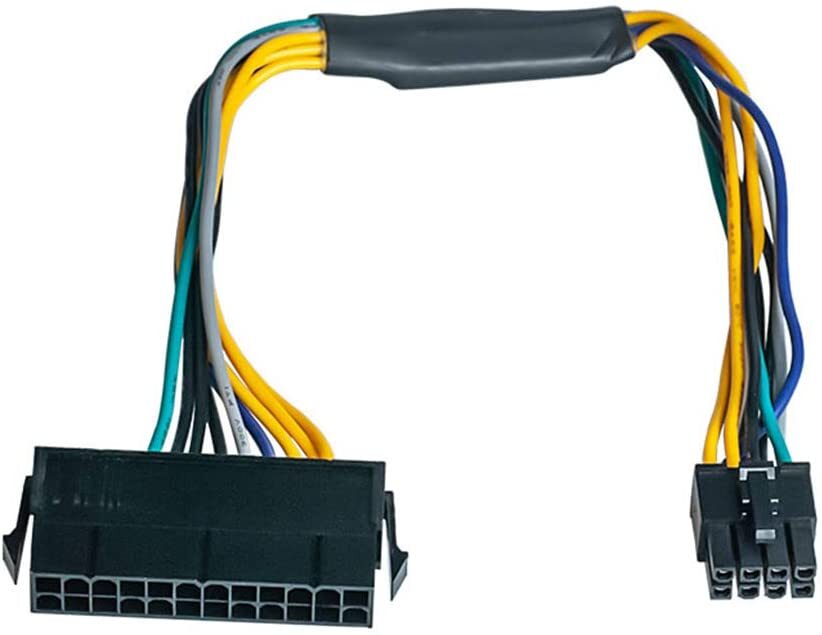 24-Pin to 8-Pin 18AWG ATX Power Supply Adapter Cable for Dell Optiplex Computers