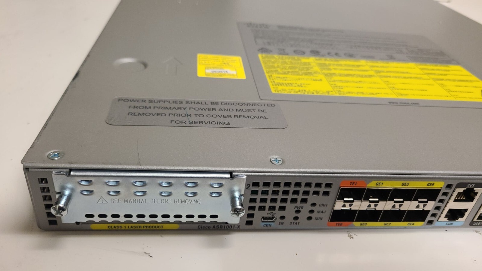 CISCO ASR1001X-20G-K9 ASR1001-X with 6-built-in GE port with 20G TP & Dual AC PS