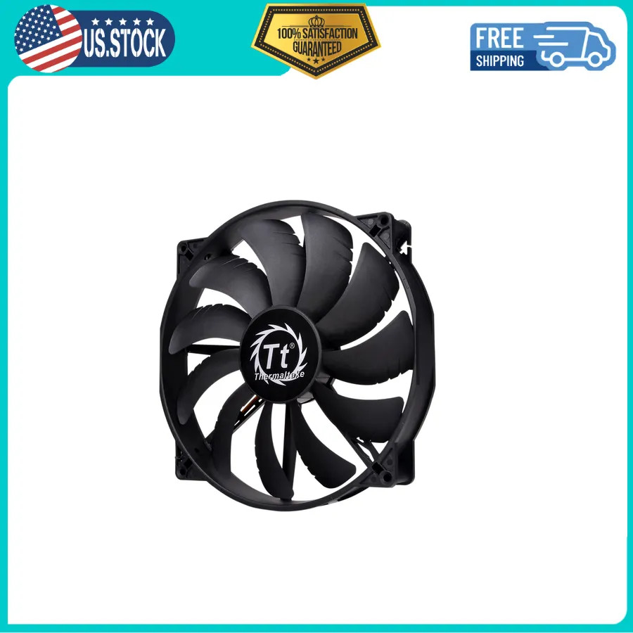 Thermaltake Pure 20 Series 200mm Quiet High Airflow PC Case Fan CL-F015-PL20BL-A