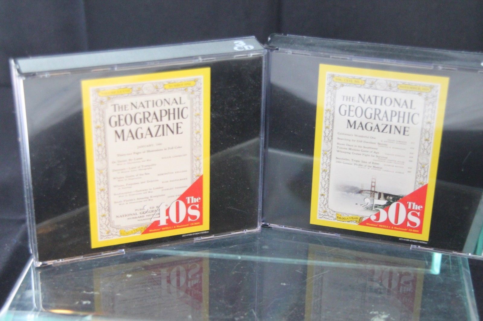 Lot of 2 National Geographic Magazine 40's & 50's CD-Rom PC 6 CD's Total