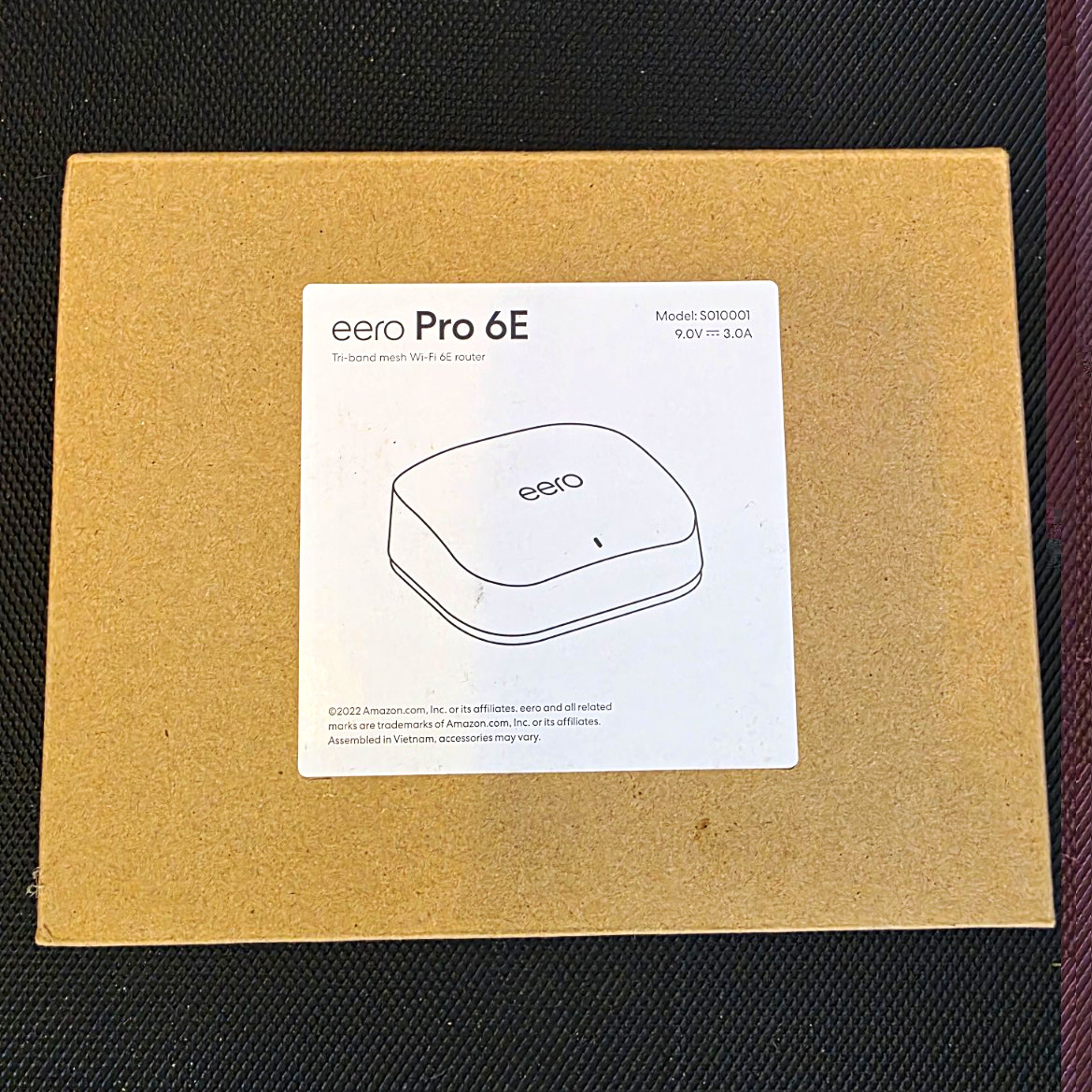 eero Pro 6E Mesh Wi‑Fi 6E Wireless Router Model S010001 MPN S010001
