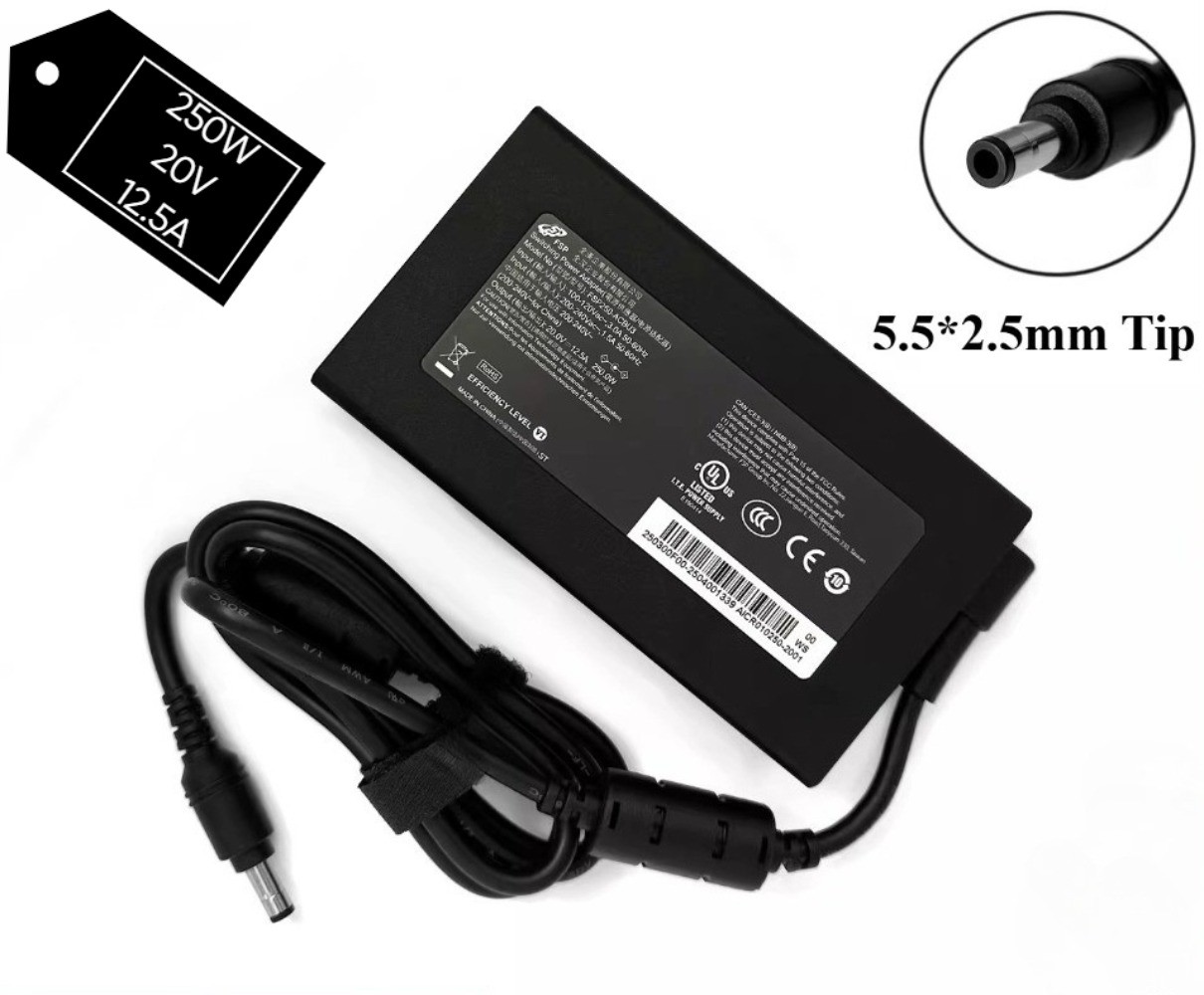 Original FSP 250W 20V 12.5A AC Adapter Charger 5.5*2.5mm Tip Power Supply