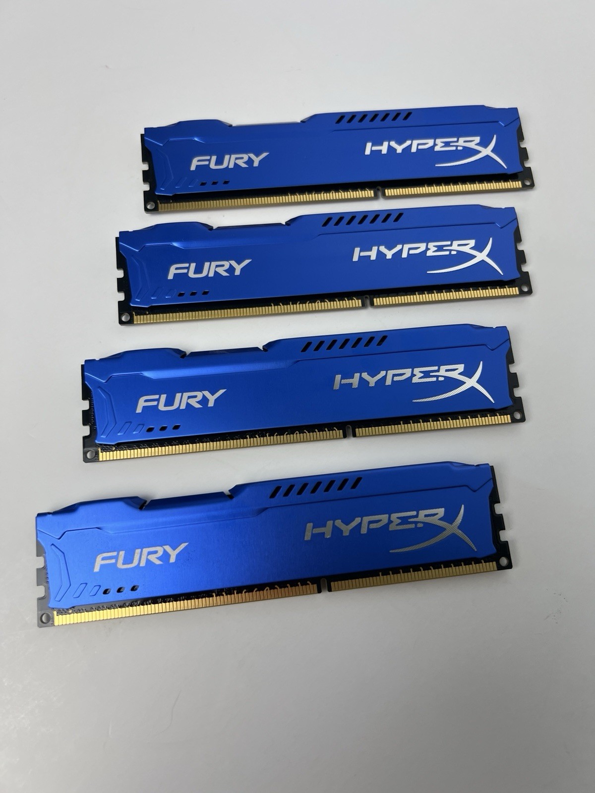 Kingston HyperX Fury 16GB(4x4GB) DDR3 1600MHz CL10 Desktop RAM HX316C10FK2/8 Blu
