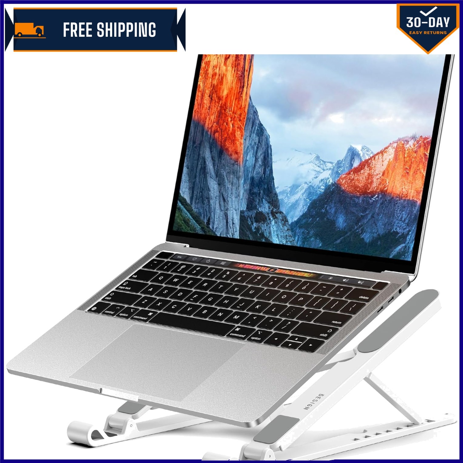 LS01 Laptop Stand: Lightweight, Adjustable and Ventilated for Ultimate Comfort