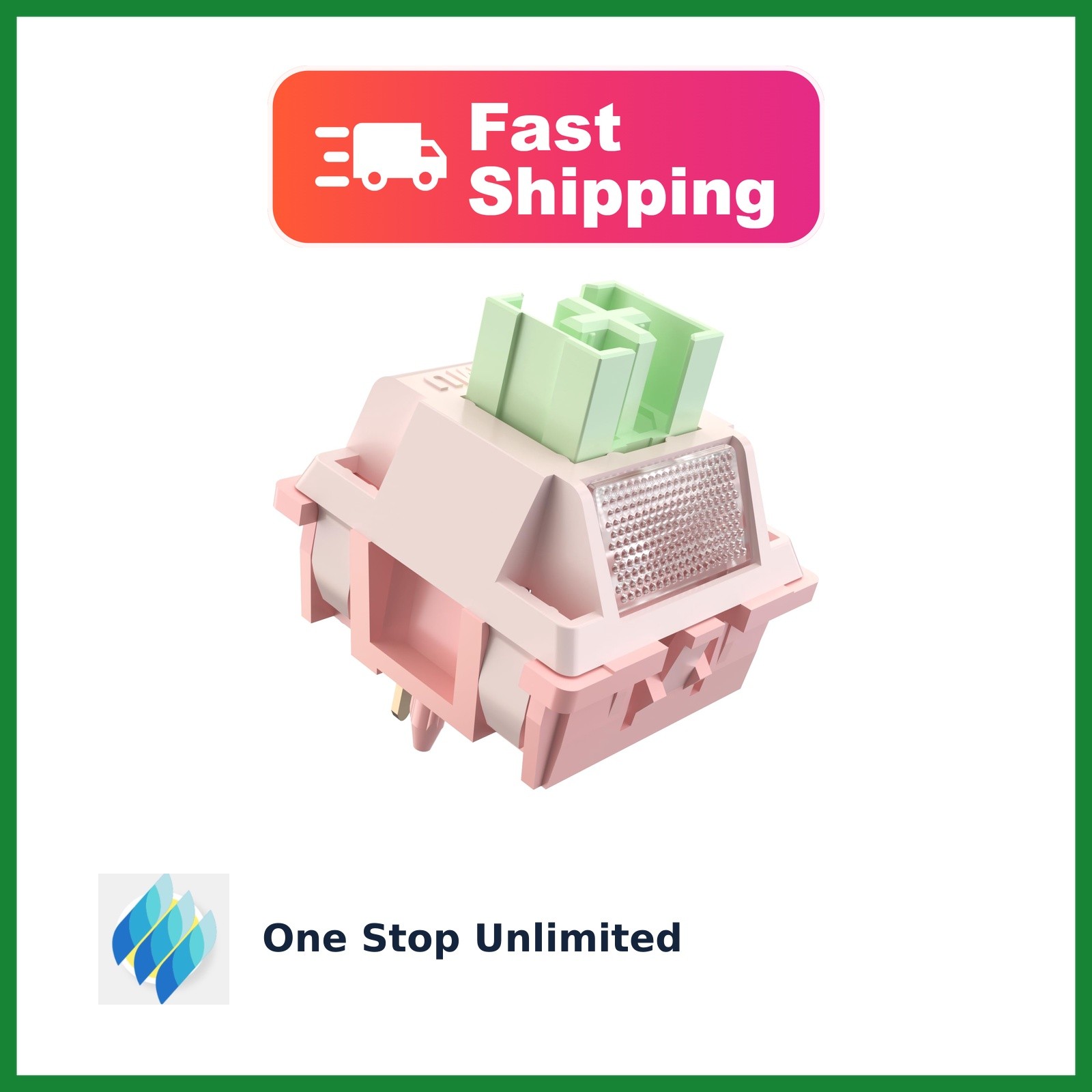 Zjmehty 36 Pcs White Peach Outemu Silent Switches