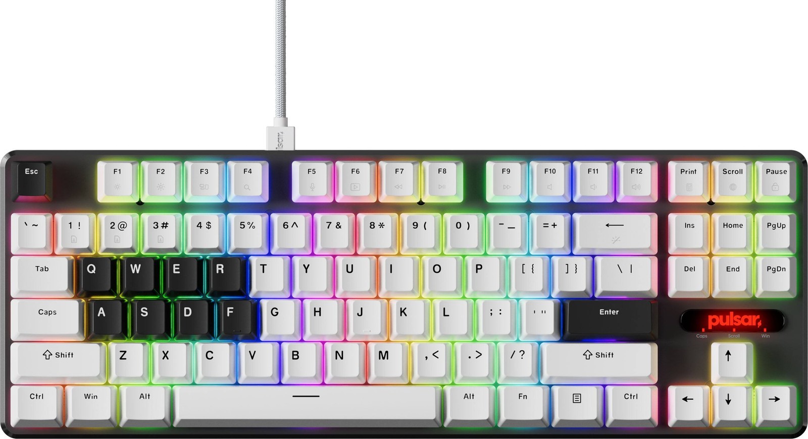 Pulsar - PCMK 2 HE TKL Wired Hall Effect Magnetic Switch Gaming Keyboard - White